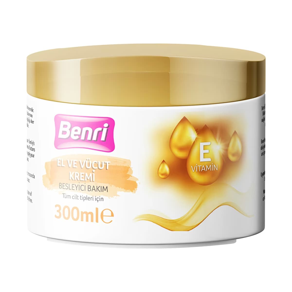 Benri Besleyici Bakım El ve Vücut Kremi 300 ml - Gratis