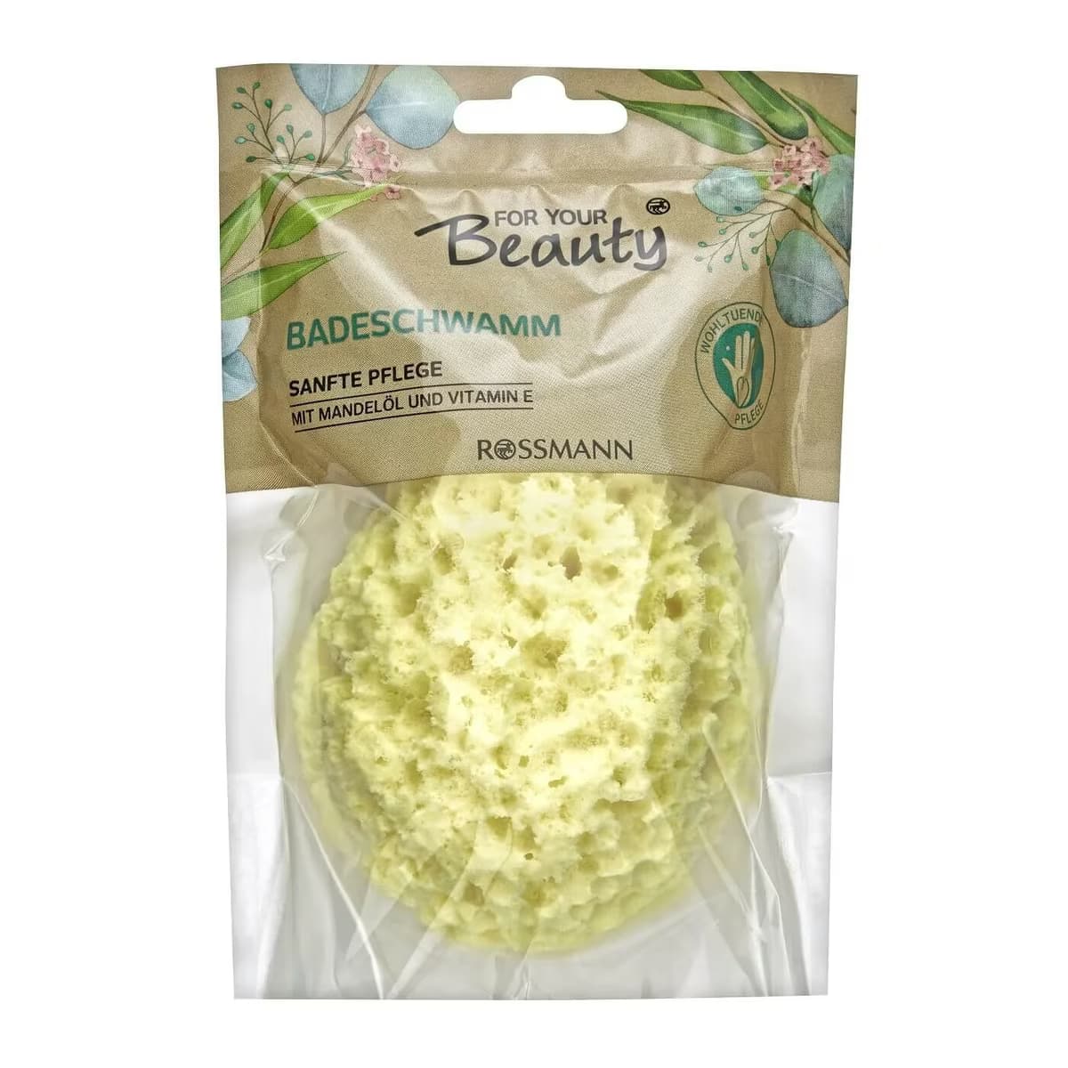 For Your Beauty Banyo Süngeri Badem Yağı ve E Vitaminli