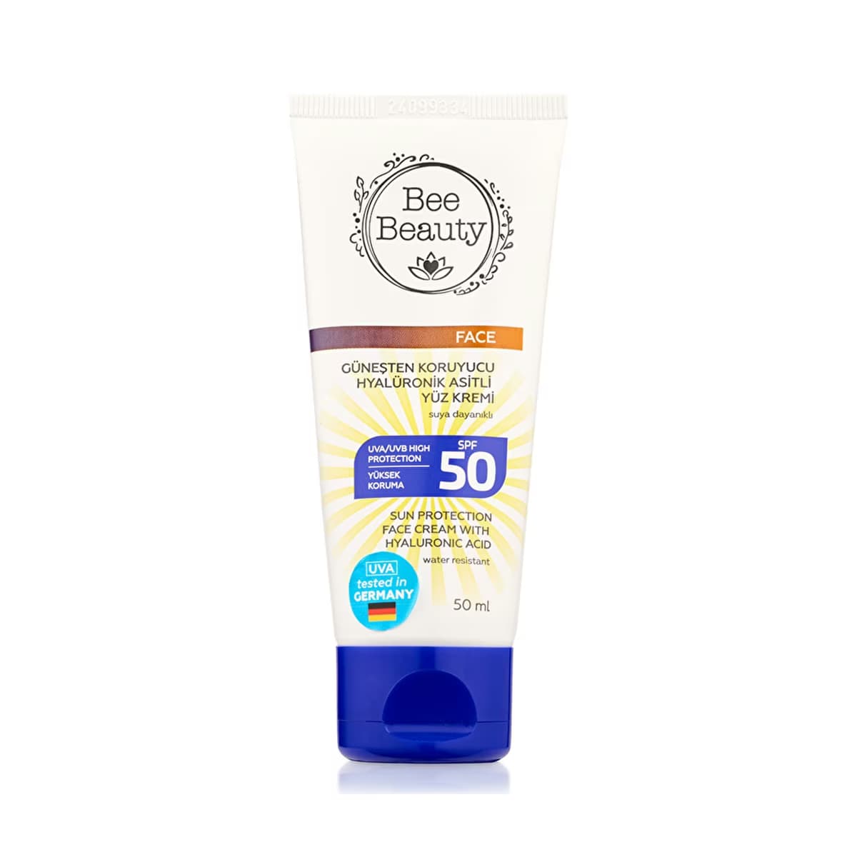 Bee Beauty Güneşten Koruyucu Hyalüronik Asitli Yüz Kremi 50 ml - Gratis