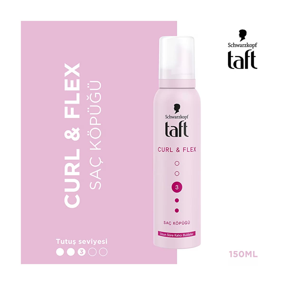 Taft Curl & Flex Saç Köpüğü 150 ml - Gratis