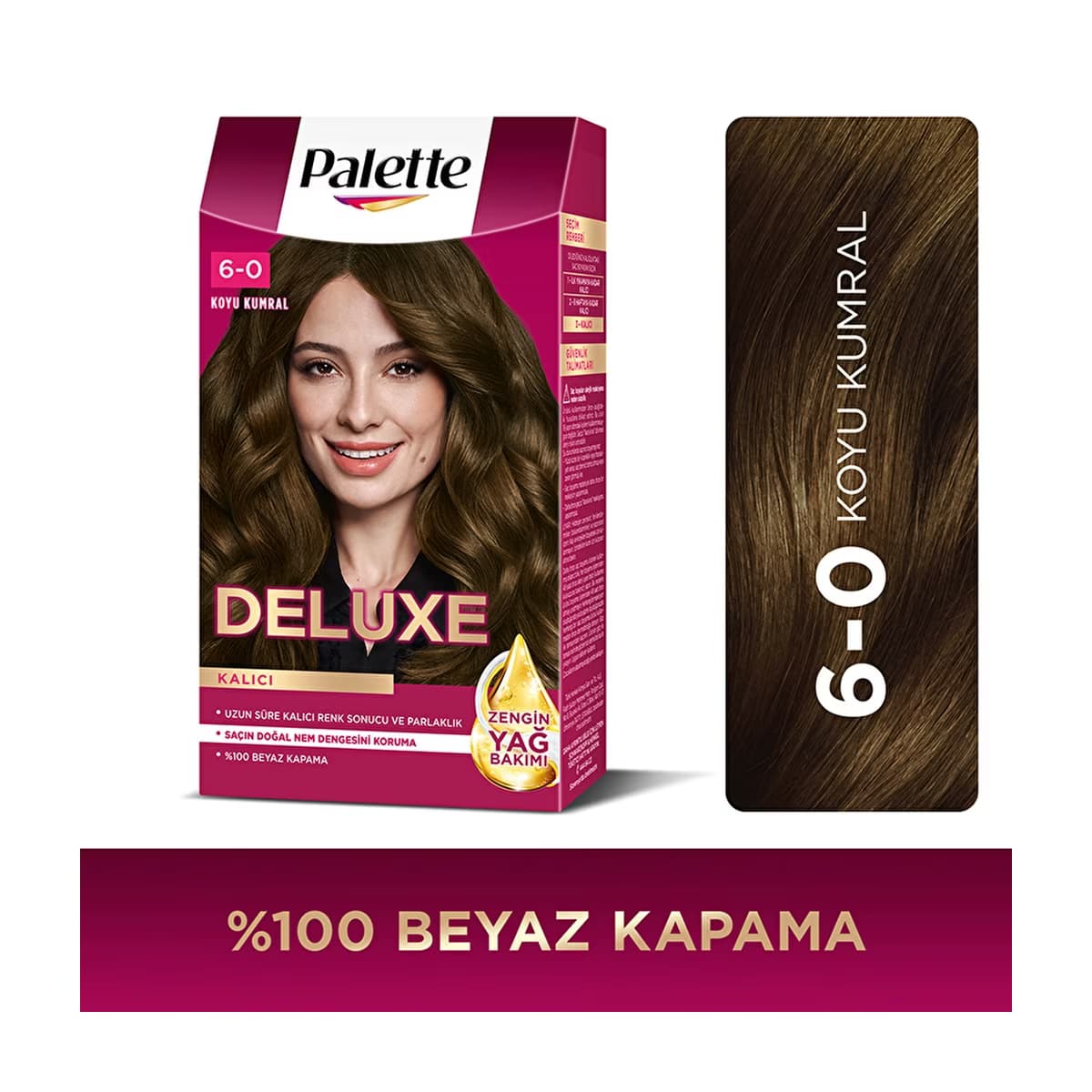 Palette Deluxe Saç Boyası 6-0 Koyu Kumral - Gratis