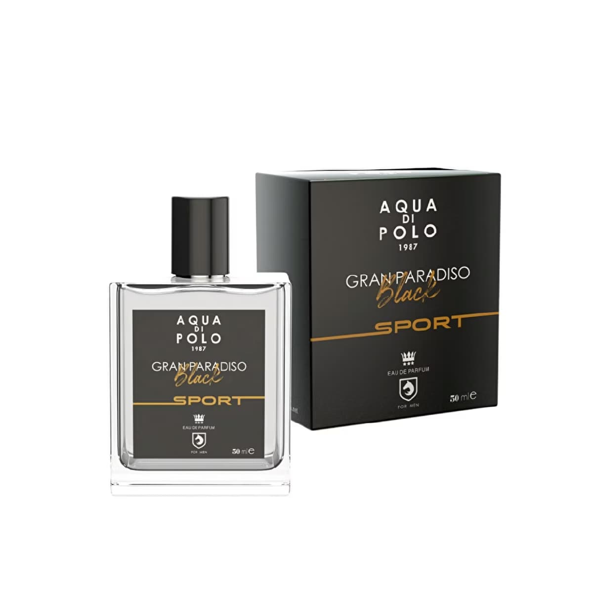 Aqua di Polo 1987 Gran Paradiso Black Sport EDP Erkek Parfüm 50 ml - Gratis