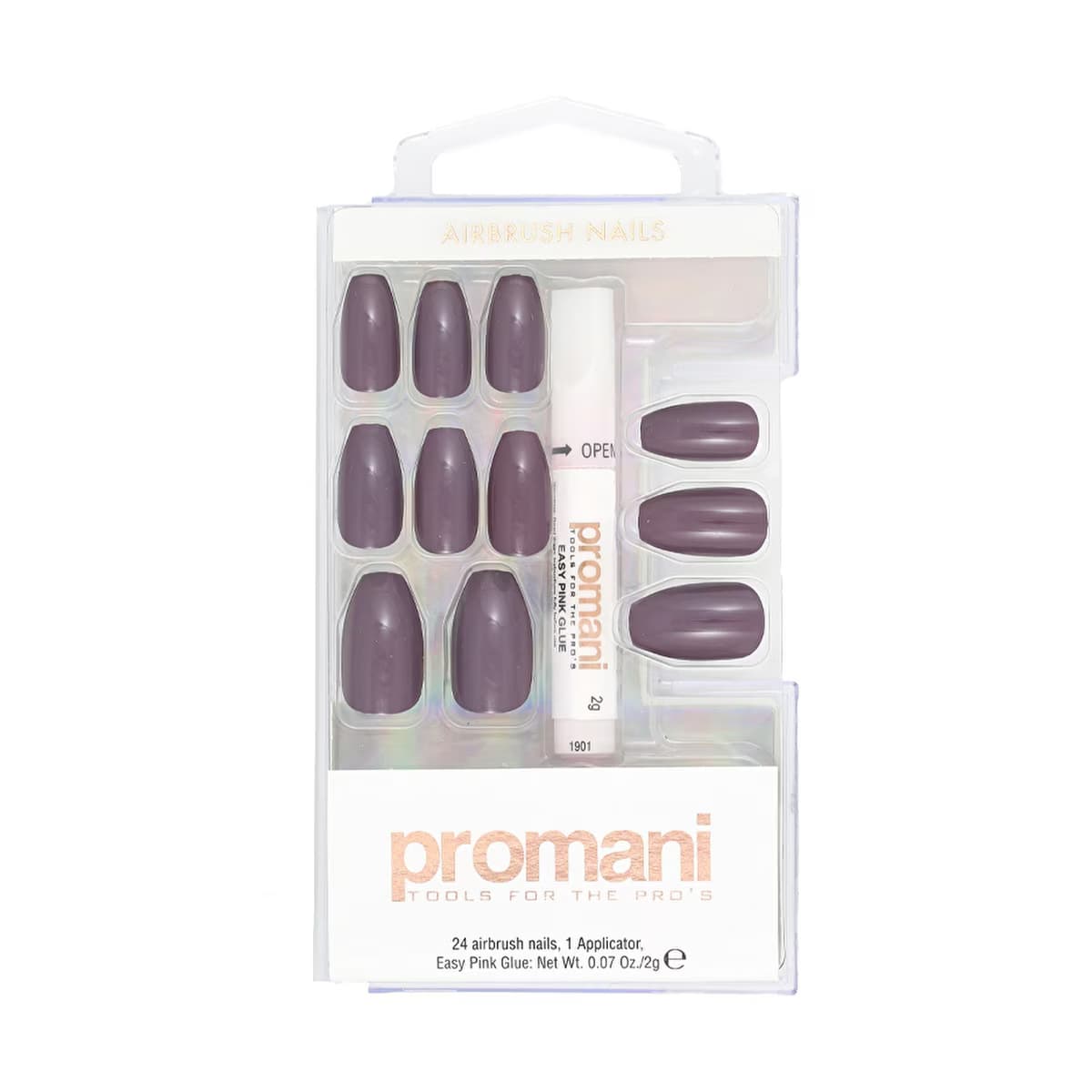 Promani Mürdüm Takma Tırnak Kiti 24'lü - Gratis