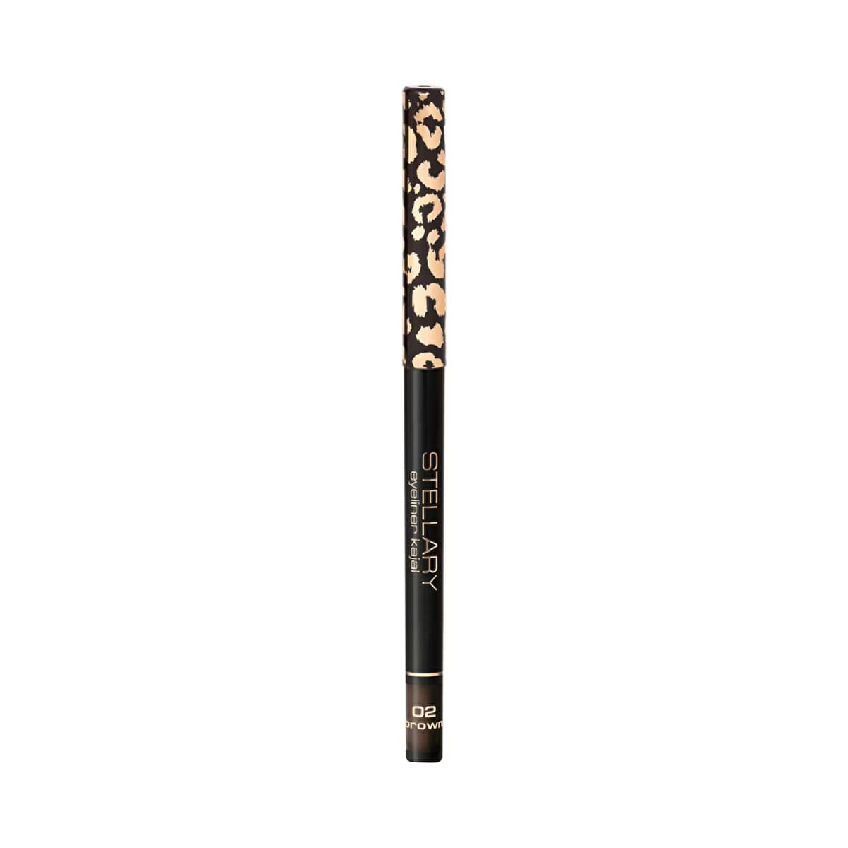 Stellary Eyeliner Kajal 02 Brown - Intense Color & Soft Application - Gratis