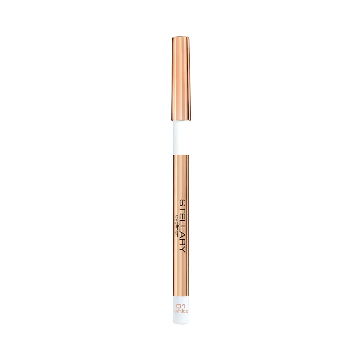 Stellary Eyeliner Pencil 01 White - Smooth Application & Long-Lasting Wear - Gratis