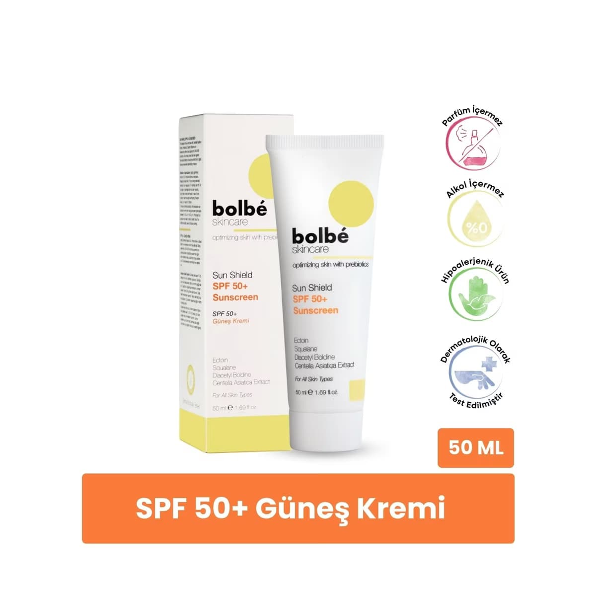 Bolbe SPF+50 Yüksek Korumalı Leke Karşıtı Günlük Güneş Kremi 50 ml - Gratis