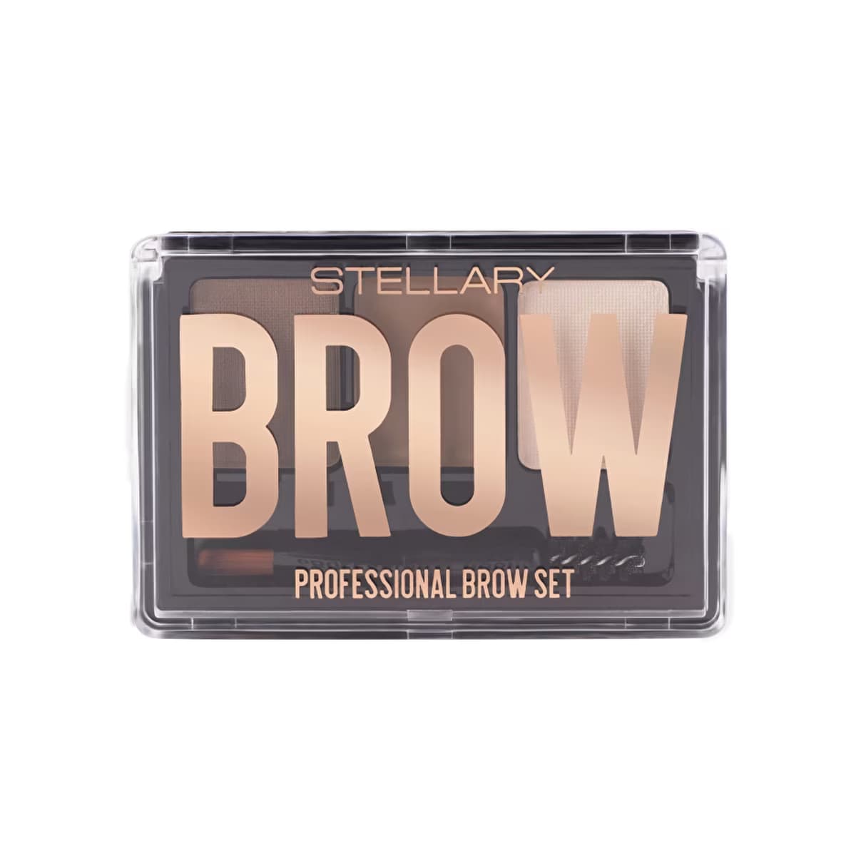 Stellary Professional Brow Set 02 Brunette - Complete Brow Grooming Kit - Gratis