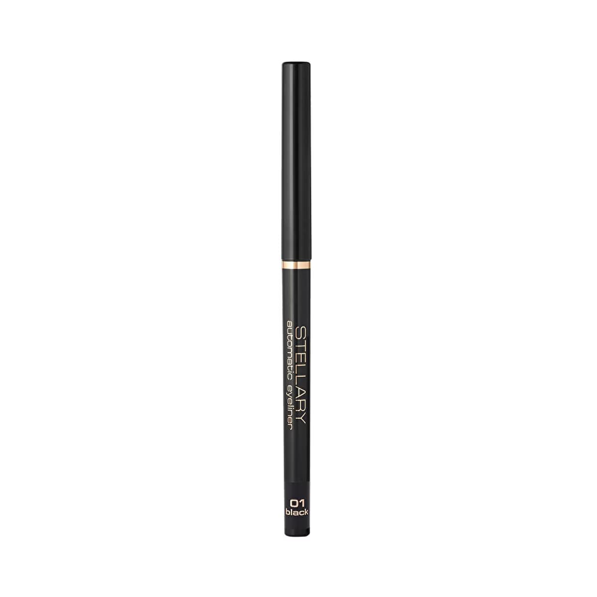 Stellary Automatic Eyeliner 01 Black - Smooth Glide & Long-Lasting Wear - Gratis