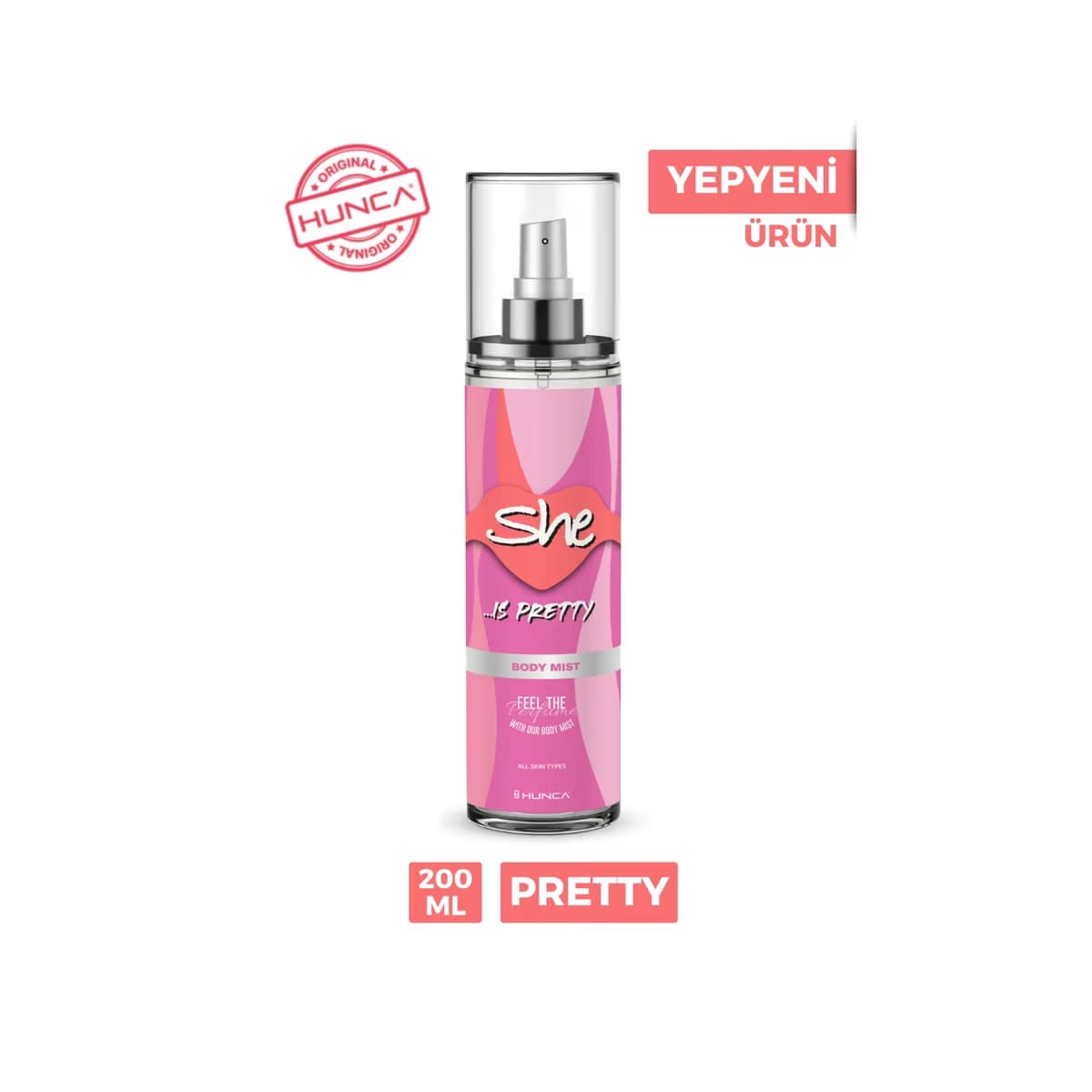 She Pretty Kadın Vücut Spreyi 200 ml - Gratis