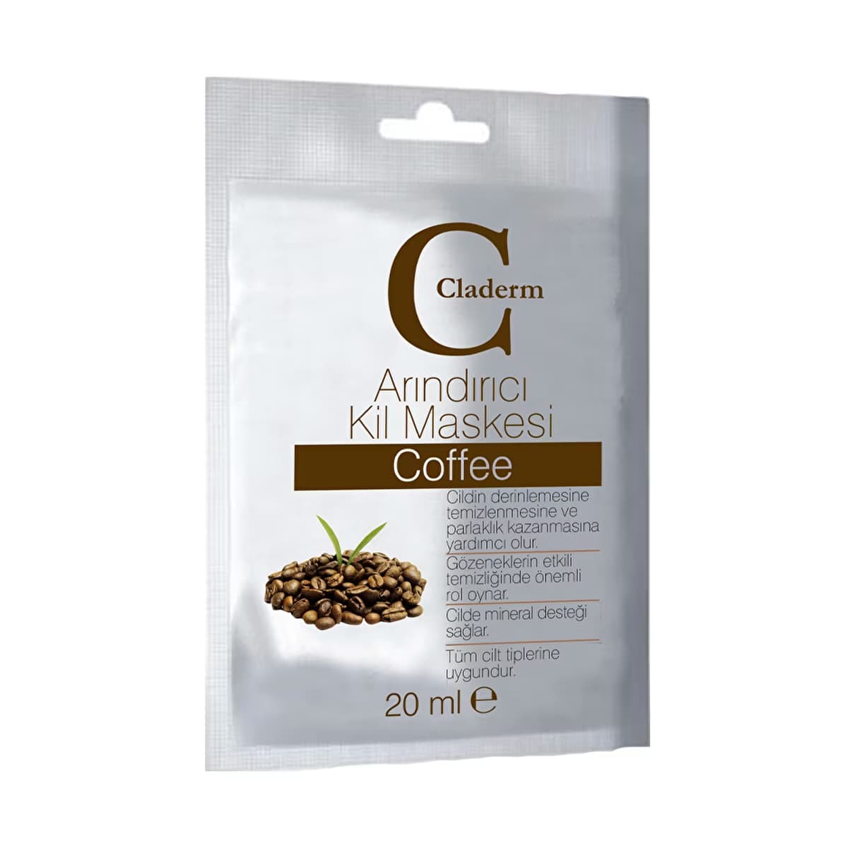 Claderm Arındırıcı Kil Maskesi Coffee 20 ml - Gratis