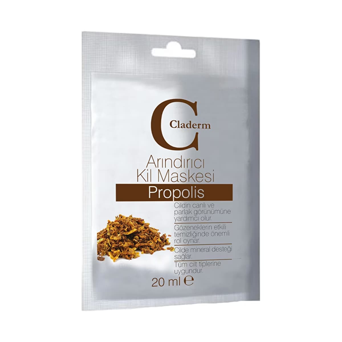 Claderm Arındırıcı Kil Maskesi Propolis 20 ml - Gratis