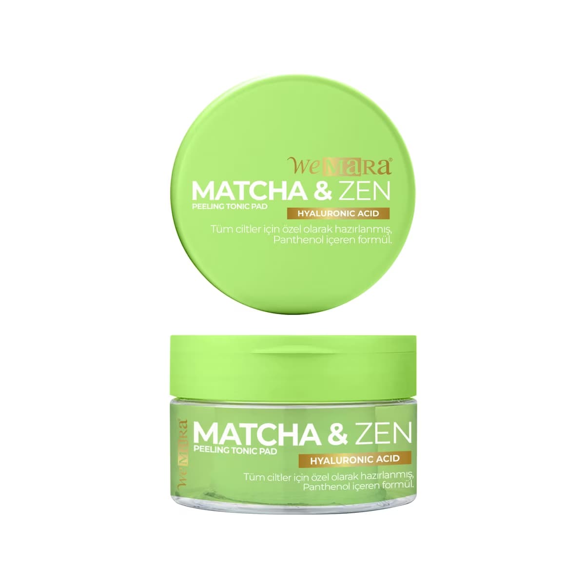 WeMara Matcha & Zen Peeling Tonik Ped 40 Adet - Gratis