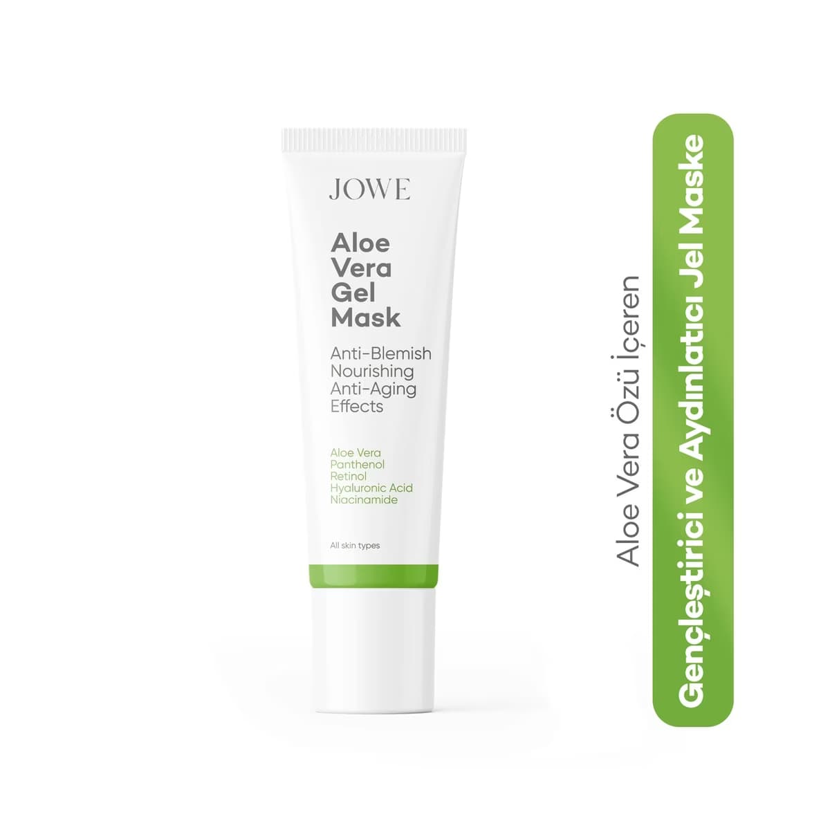 Jowe Aloe Vera Özü Gençleştirici ve Aydınlatıcı Jel Yüz Maskesi 40 ml - Gratis