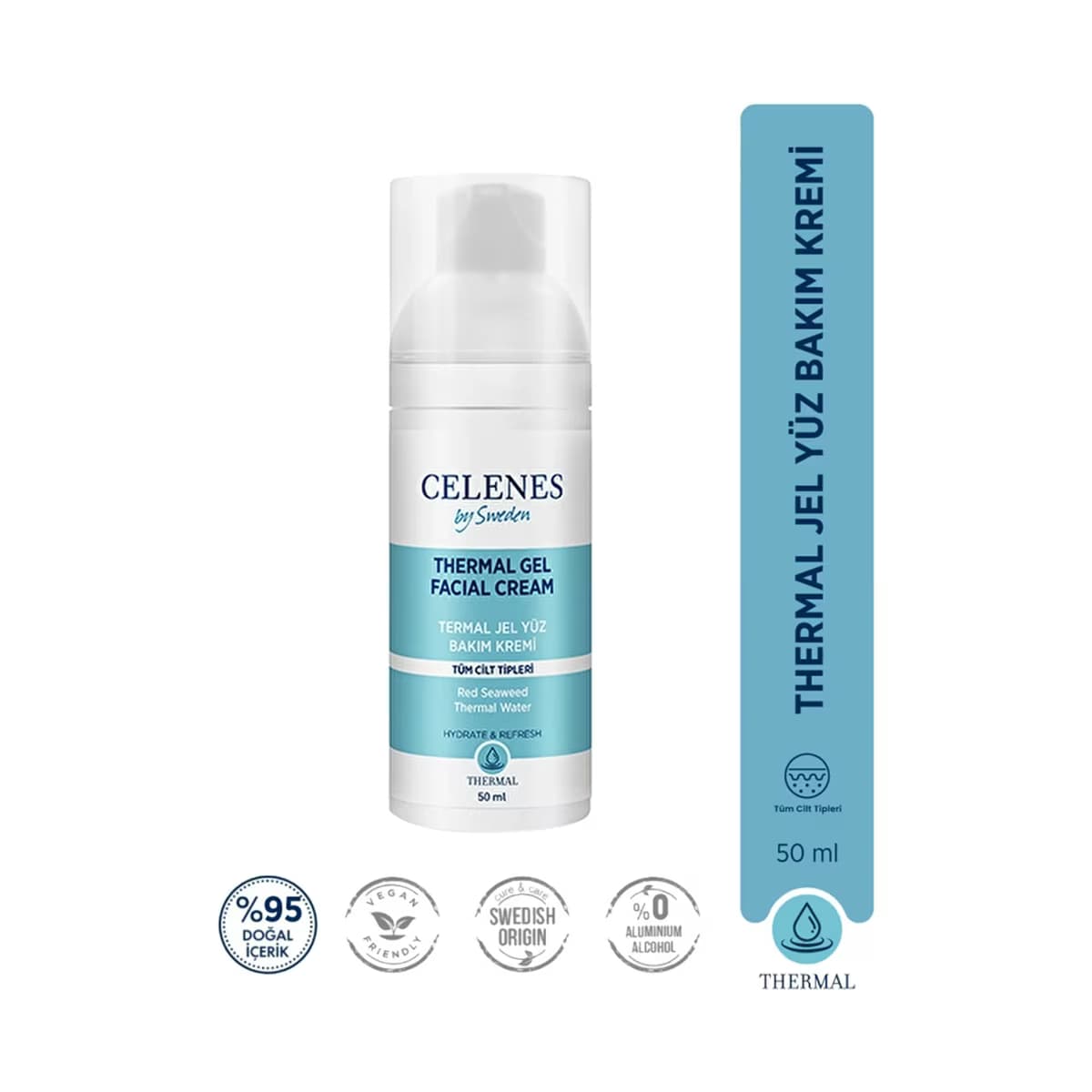 Celenes Thermal Nemlendirici ve Canlandırıcı Thermal Günlük Yüz Bakım Kremi 50 ml - Gratis