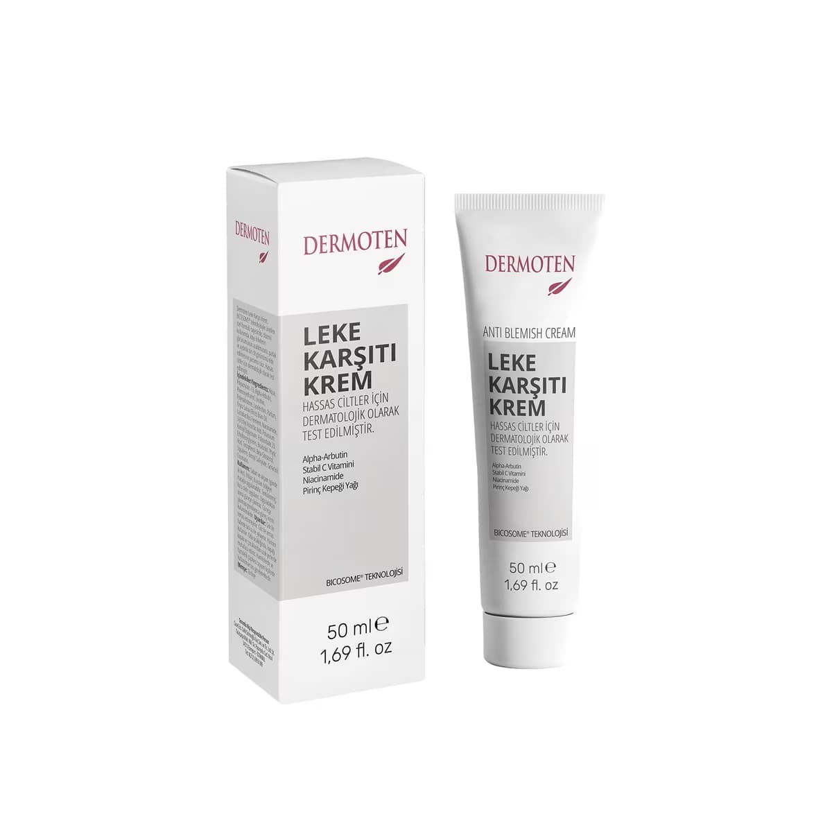 Dermoten Aydınlatıcı Leke Karşıtı Bakım Kremi 50 ml - Gratis