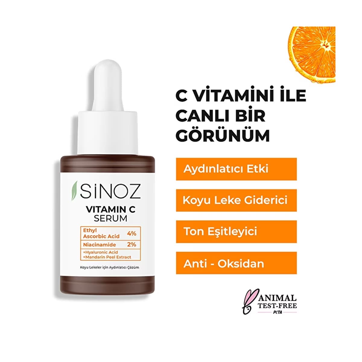 Sinoz C Vitamini Serumu 30 ml - Gratis