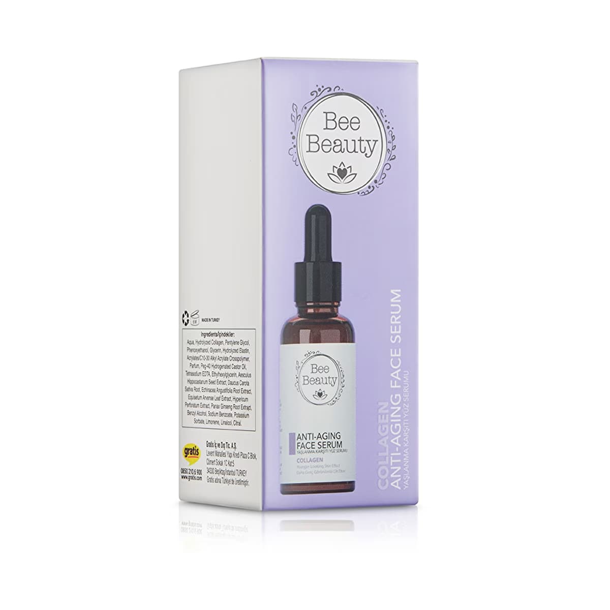 Bee Beauty Kolajen Yaşlanma Karşıtı Yüz Serumu 30 ml - Gratis