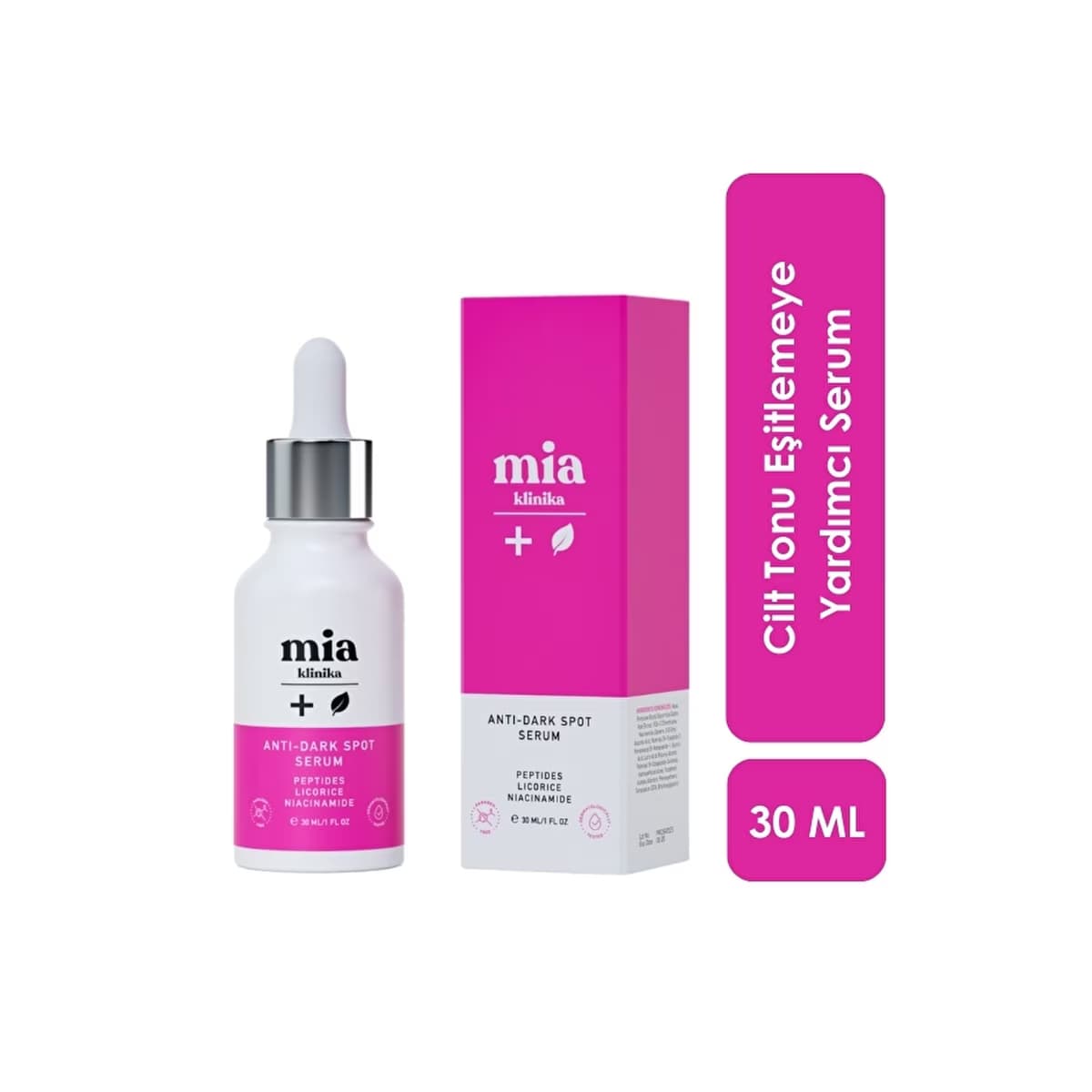 Mia Klinika Leke Görünümü Karşıtı ve Cilt Tonu Eşitlemeye Yardımcı Serum 30 ml - Gratis