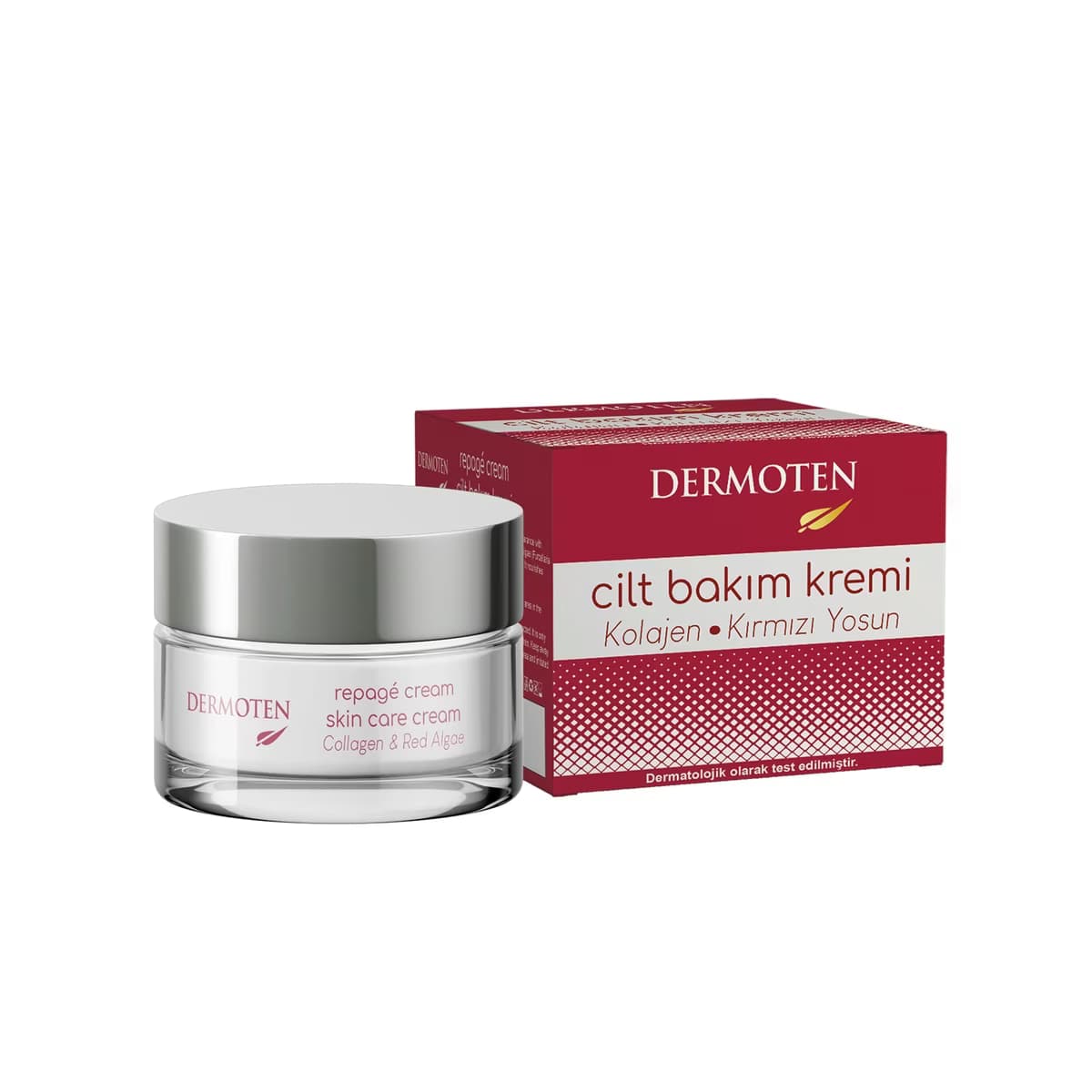 Dermoten Repage Kolajen & Kırmızı Yosun Yaşlanma Karşıtı Cilt Bakım Kremi 50 ml - Gratis