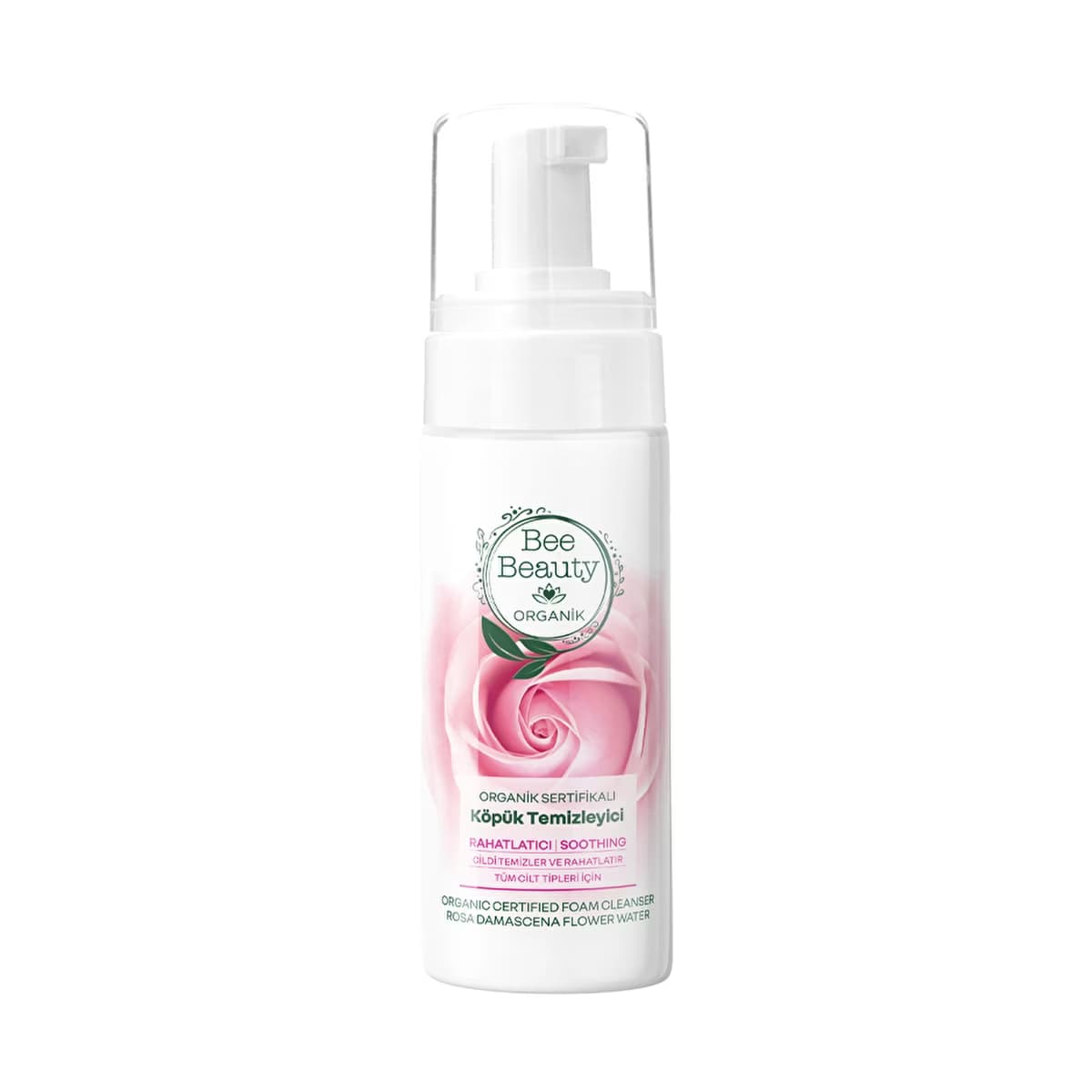 Bee Beauty Organik Sertifikalı Gül Yüz Temizleme Köpüğü 150 ml - Gratis