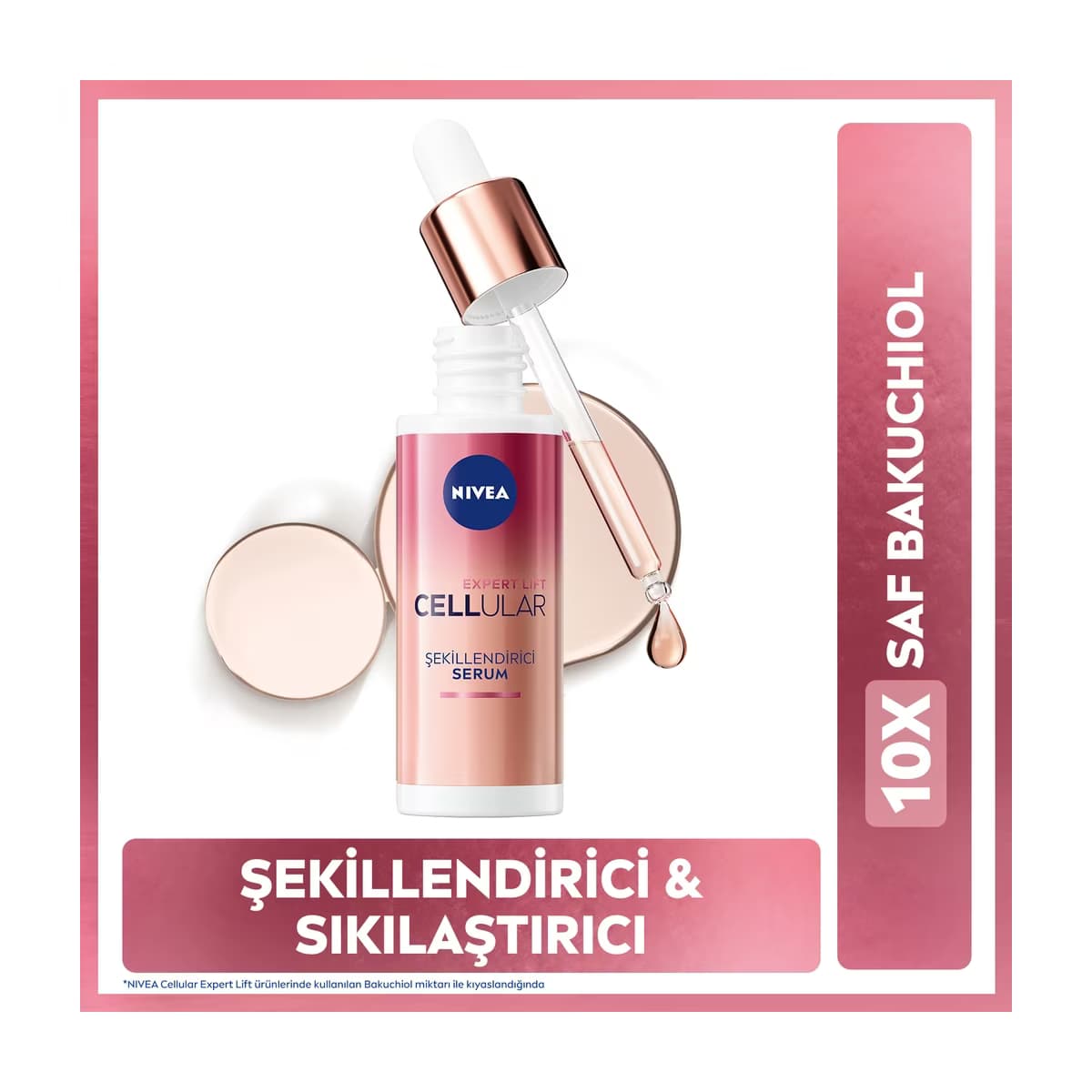 Nivea Cellular Expert Lift Doğal Retinol Alternatifi Saf Bakuchiol İçeren Cilt Serumu 30 ml - Gratis