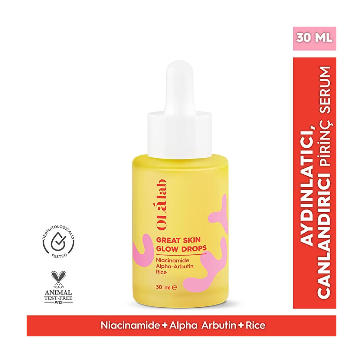 Olalab Leke Karşıtı Aydınlatıcı Alpha Arbutin Cilt Serumu 30 ml - Gratis