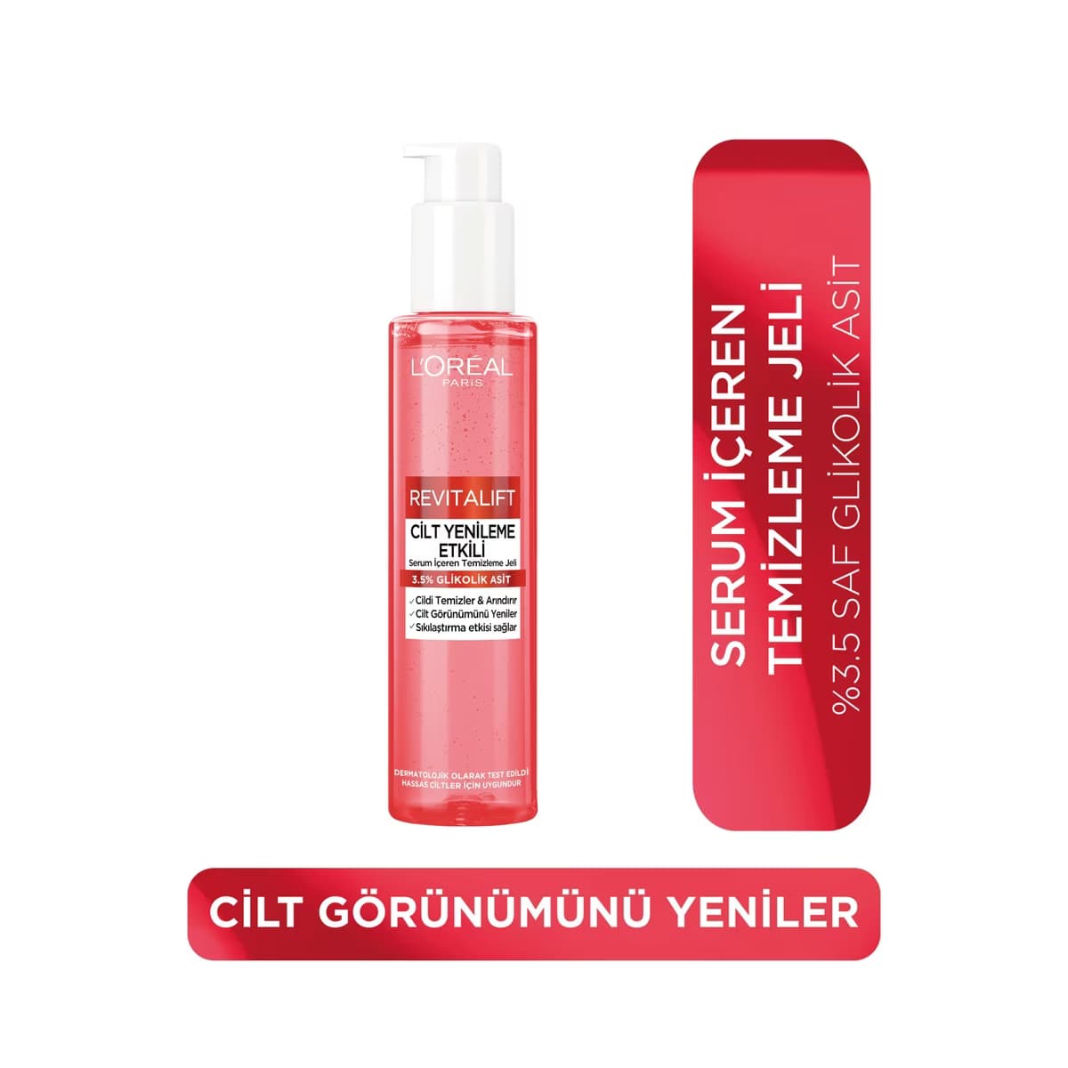 Loreal Paris Revitalift Cilt Yenileme Etkili Temizleme Jeli 150 ml (Glikolik Asit) - Gratis