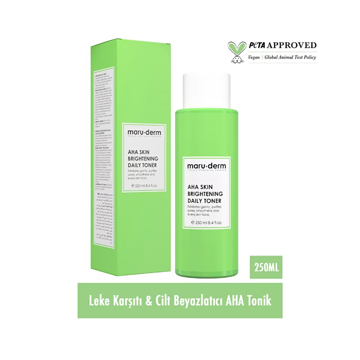 Maruderm Leke Karşıtı Cilt Beyazlatıcı Aha Tonik 250 ml - Gratis