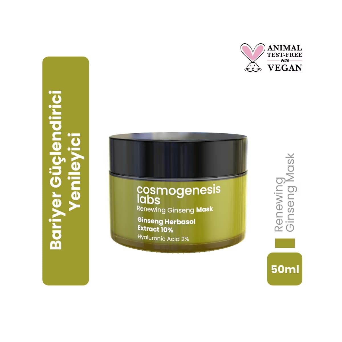 Cosmogenesis Labs Yenileyici ve Bariyer Güçlendirici Ginseng Krem Yüz Maskesi 50 ml - Gratis