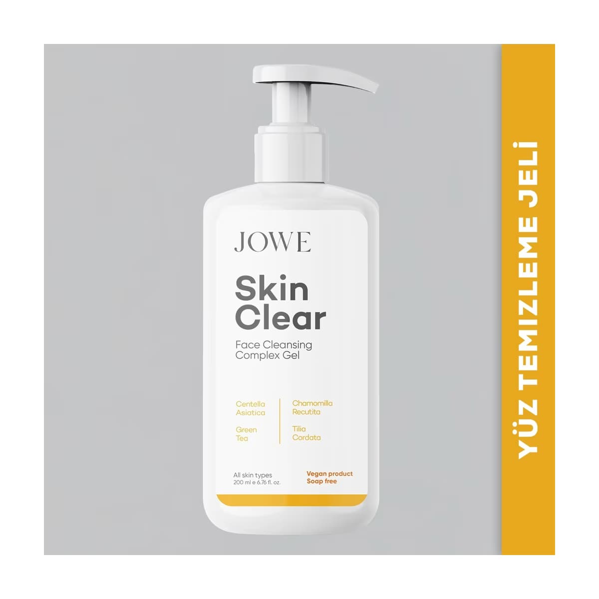 Jowe Skin Clear Yüz Temizleme Jeli 200 ml - Gratis