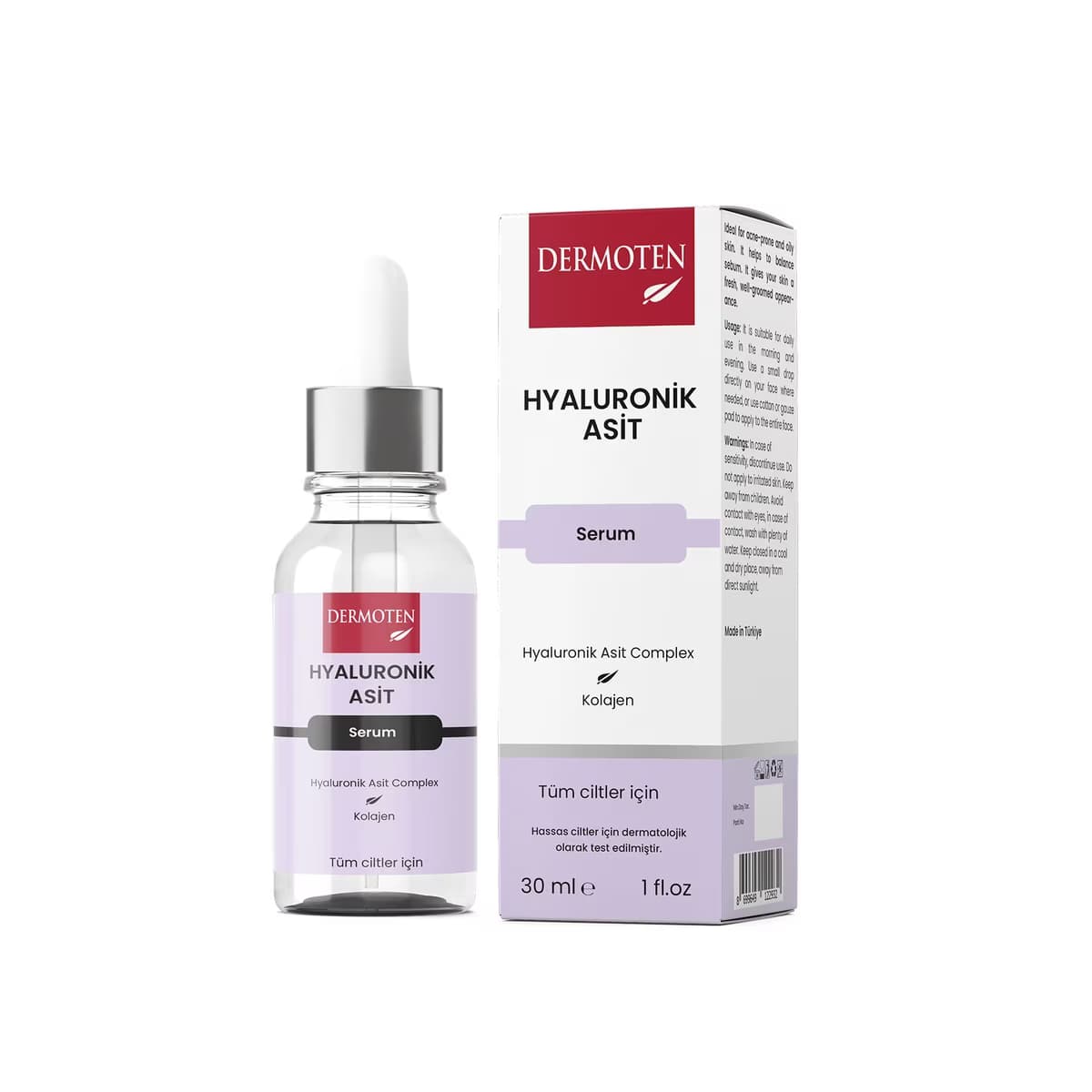 Dermoten Nemlendirici Hyalüronik Asit Serumu 30 ml - Gratis
