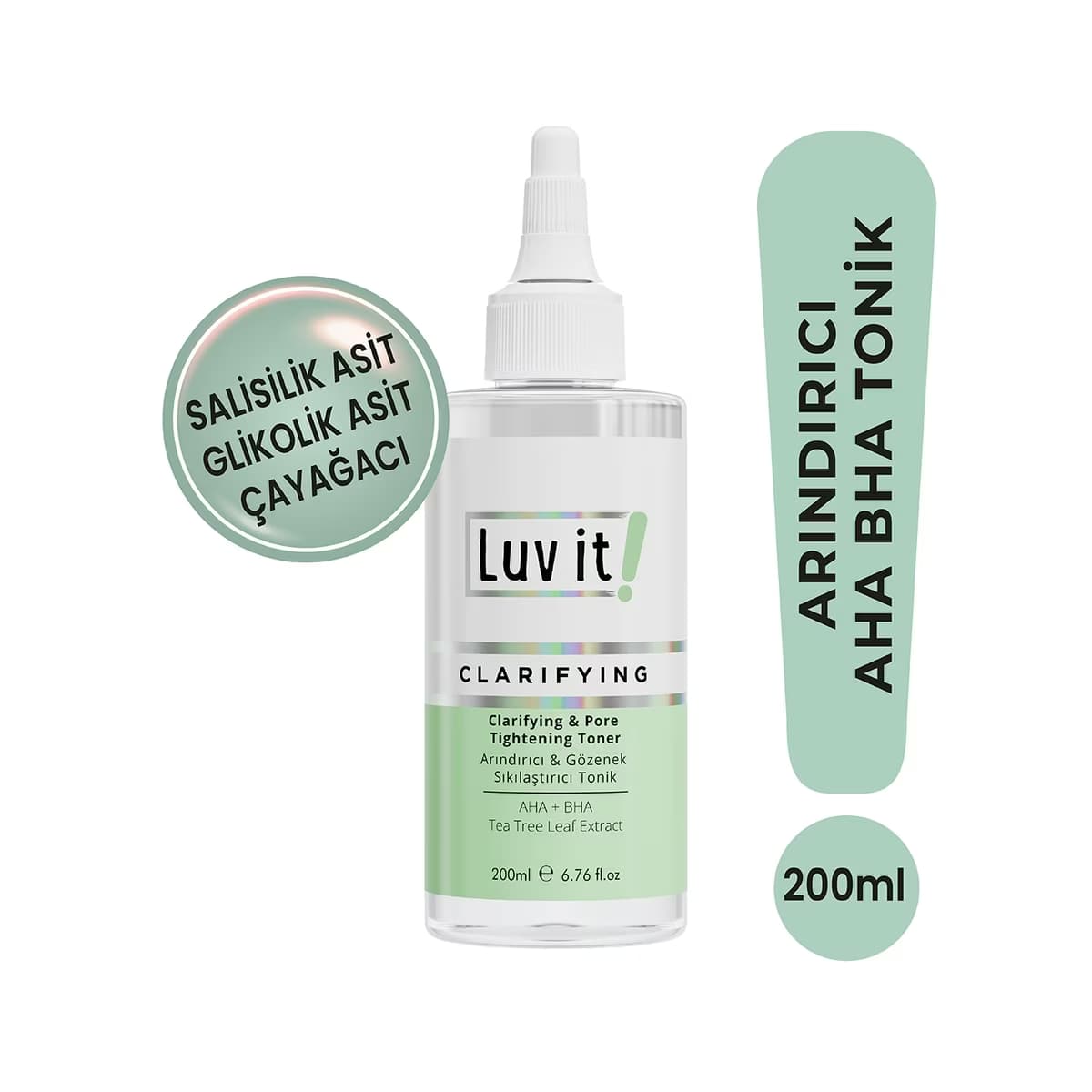 Luv it! Arındırıcı & Gözenek Sıkılaştırıcı Tonik 200 ml - Gratis