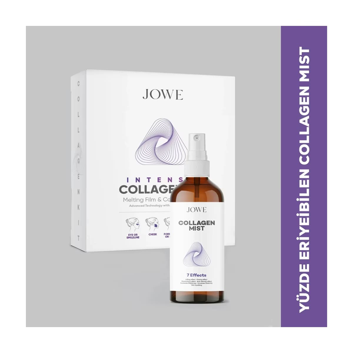 Jowe Collagen Kit Eriyebilen Film ve Collagen Mist Sprey 60 ml - Gratis