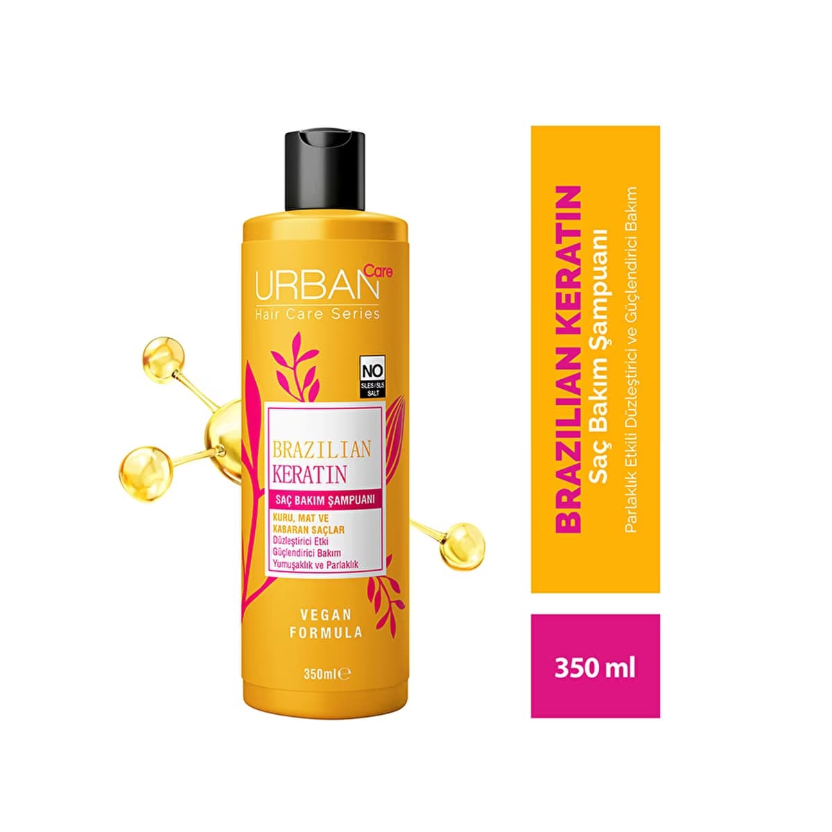 Urban Care Brazilian Keratin Düzleştirici Etkili Saç Bakım Şampuanı 350 ml - Gratis