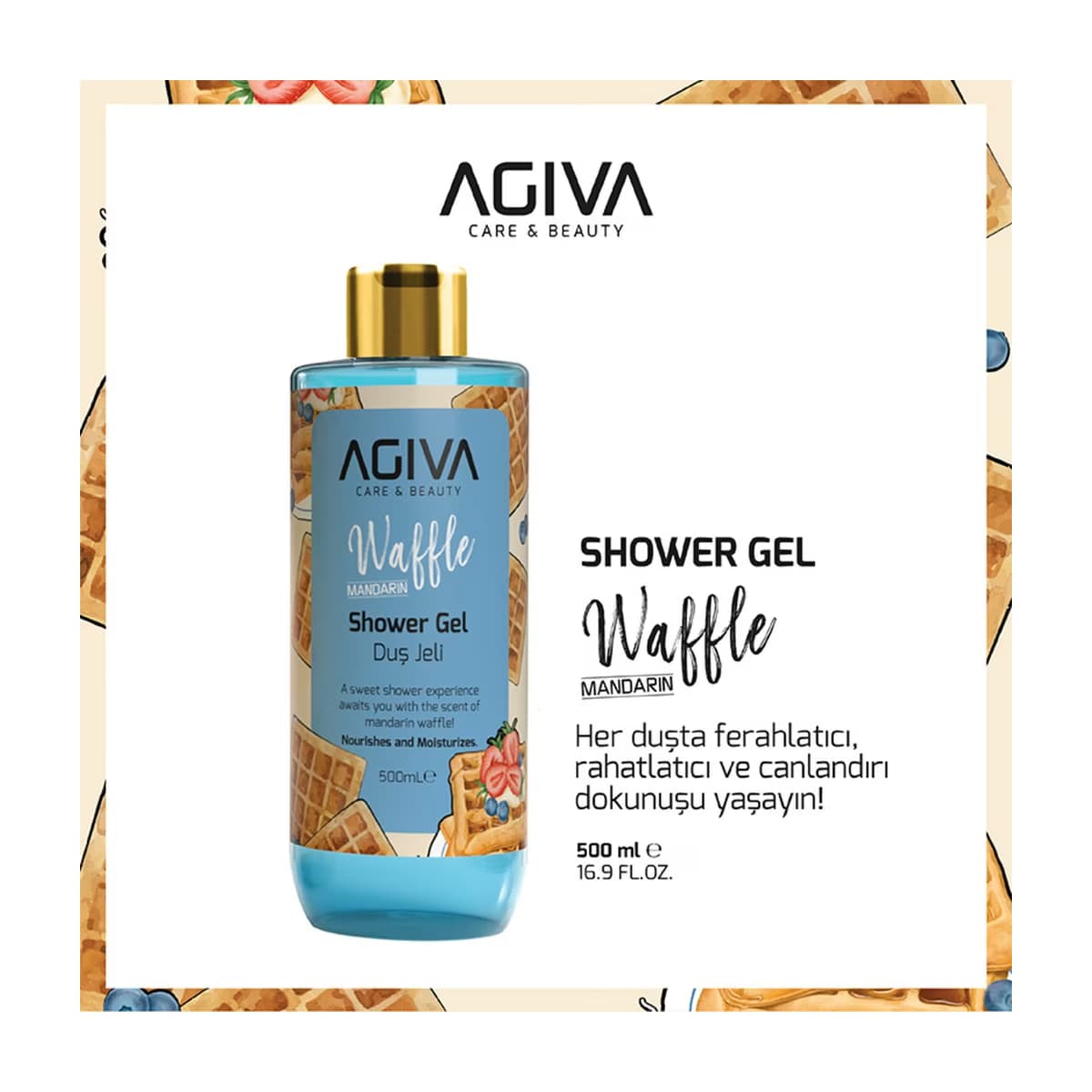 Agiva Care & Beauty Duş Jeli Mandarin Waffle 500 ml - Gratis