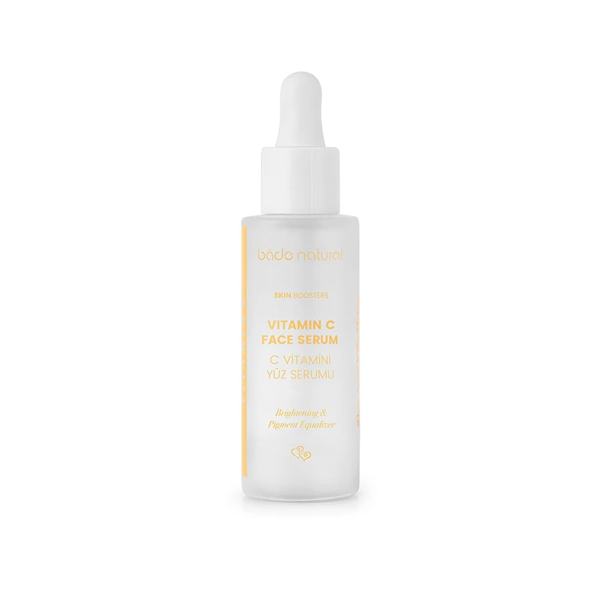 Bade Natural C Vitamini Yüz Serumu Aydınlatıcı, Ton Eşitleyici ve Leke Karşıtı 30 ml - Gratis