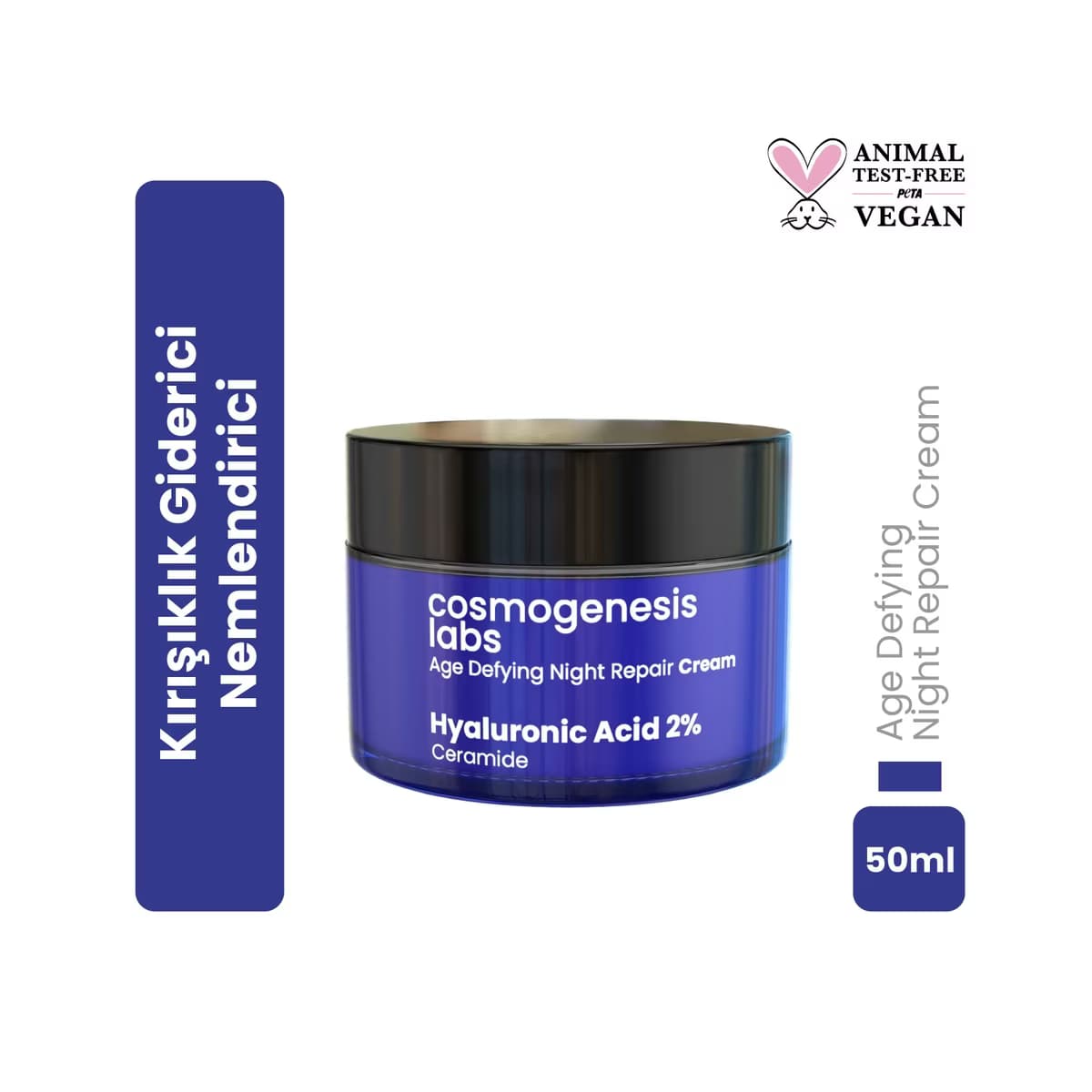 Cosmogenesis Labs Yaşlanma Karşıtı ve Nemlendirici Gece Kremi 50 ml - Gratis