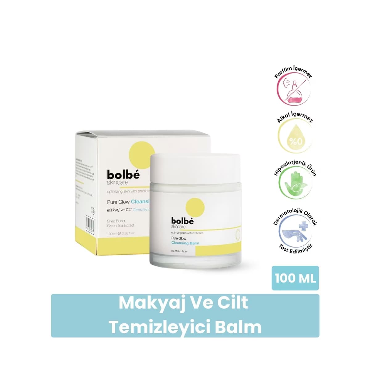 Bolbe Parlaklık Sağlayan Makyaj ve Cilt Temizleyici Balm 100 ml - Gratis