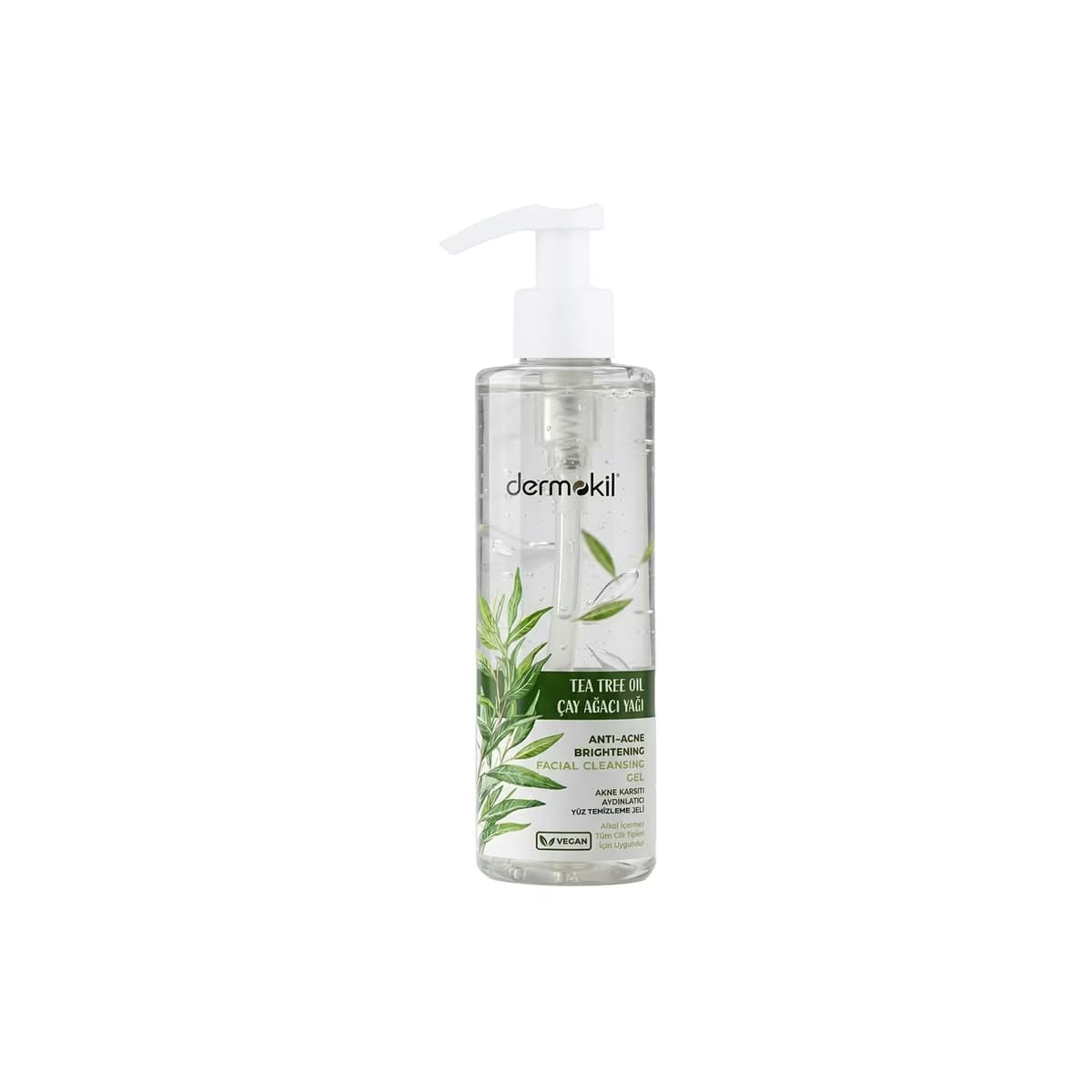 Dermokil Akne Karşıtı Çay Ağacı Yağı Yüz Temizleme Jeli 200 ml - Gratis