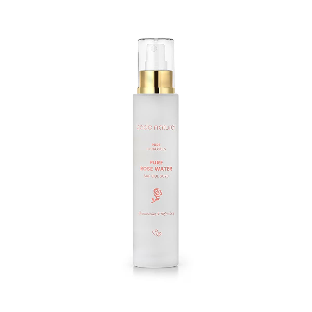 Bade Natural Gül Suyu Gözenek Sıkılaştırıcı Aydınlatıcı ve Arındırıcı Tonik %100 Doğal ve Saf 100 ml - Gratis