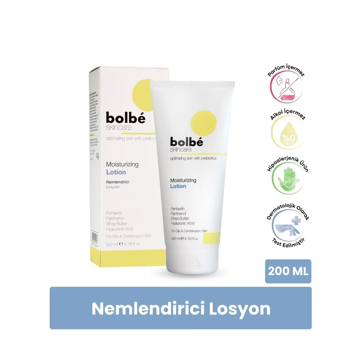 Bolbe 24 Saat Etkili Nemlendirici Yüz ve Vücut Losyonu 200 ml - Gratis