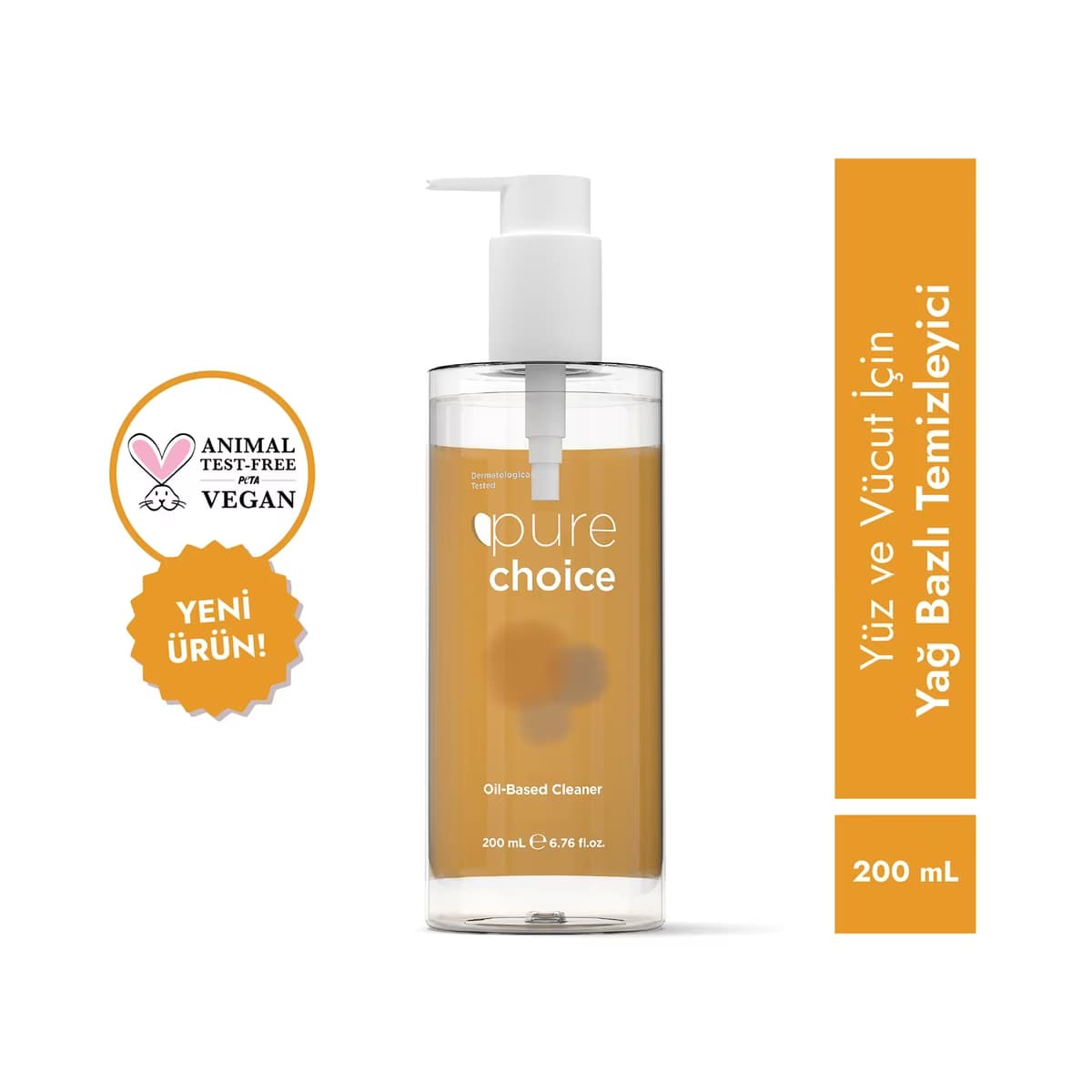 Pure Choice Yüz ve Vücut İçin Temizleme Yağı 200 ml - Gratis