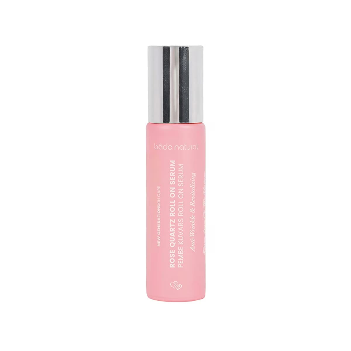 Bade Natural Pembe Kuvars Roll On Antioksidan Yüz Masaj Serumu 10 ml - Gratis