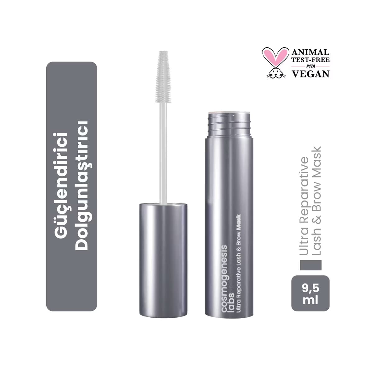 Cosmogenesis Labs Parlatıcı ve Nemlendirici Kaş & Kirpik Maskesi 9,5 ml - Gratis