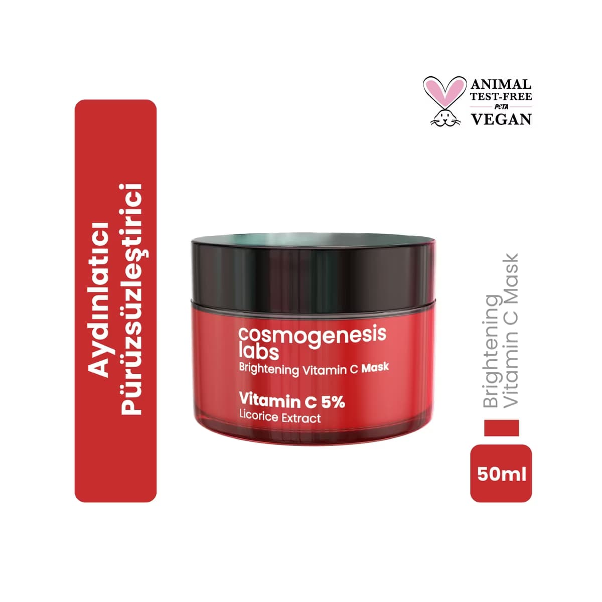 Cosmogenesis Labs Ton Eşitleyici Vitamin C Krem Yüz Maskesi 50 ml - Gratis