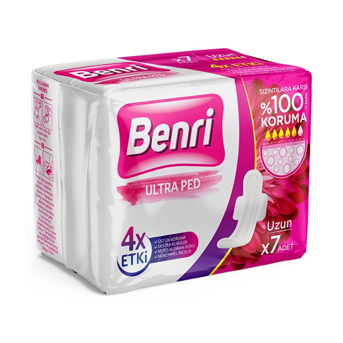 Benri Hijyenik Ped Uzun 7'li - Gratis