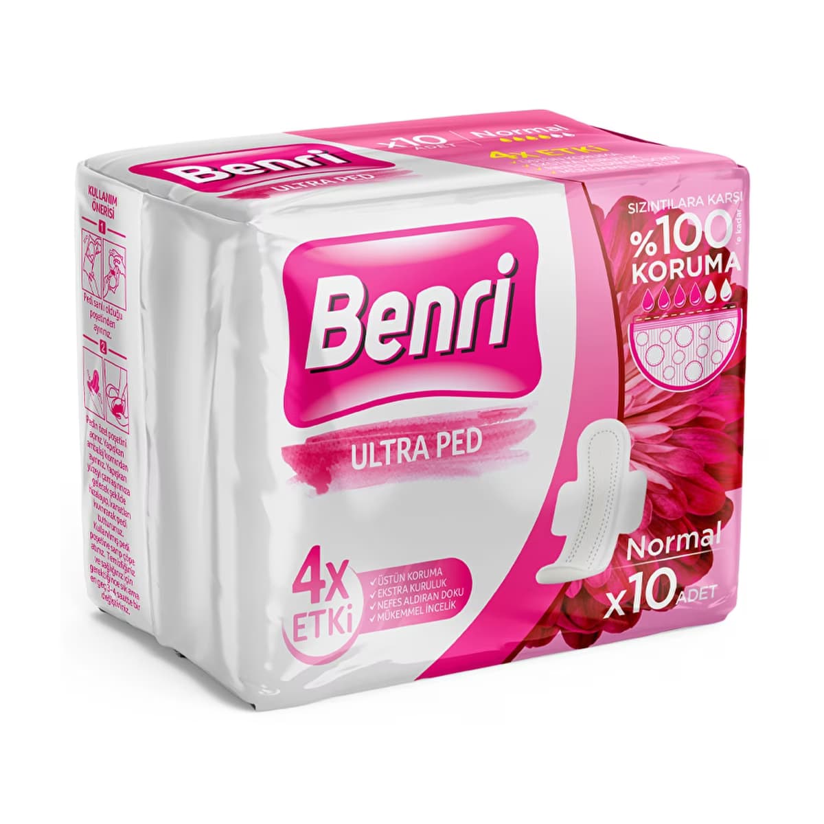 Benri Hijyenik Ped Normal 10'lu - Gratis