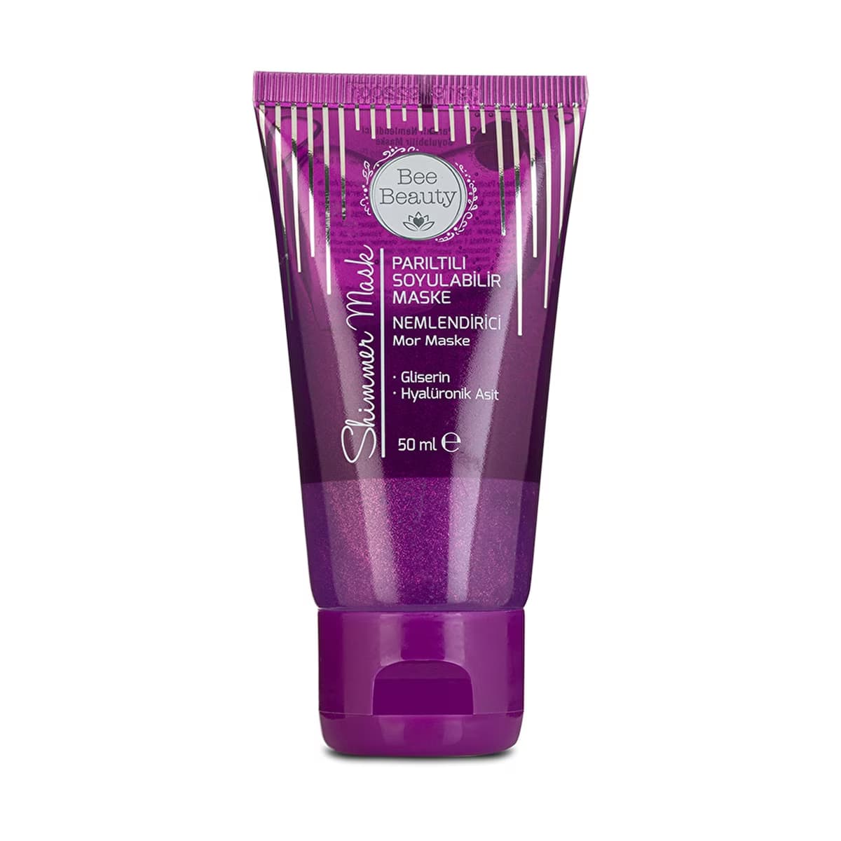 Bee Beauty Parıltılı Soyulabilir Mor Maske 50 ml - Gratis