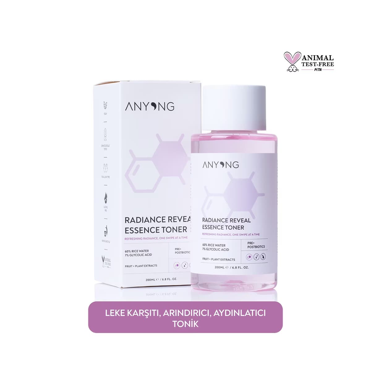 Anyong Leke Karşıtı, Arındırıcı ve Aydınlatıcı Tonik 200 ml - Gratis
