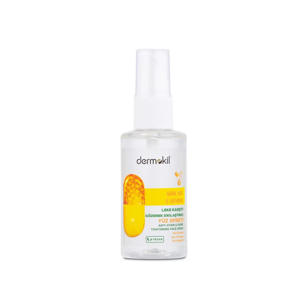 Dermokil Kojik Asit C Vitamini Leke Karşıtı Yüz Spreyi 50 ml - Gratis